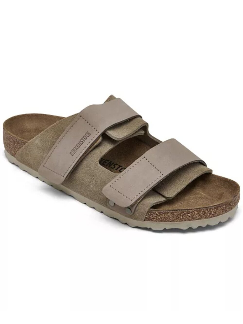 Birkenstock Uji Taupe Nubuck-Suede Leather Unisex Sandal Size: EU41